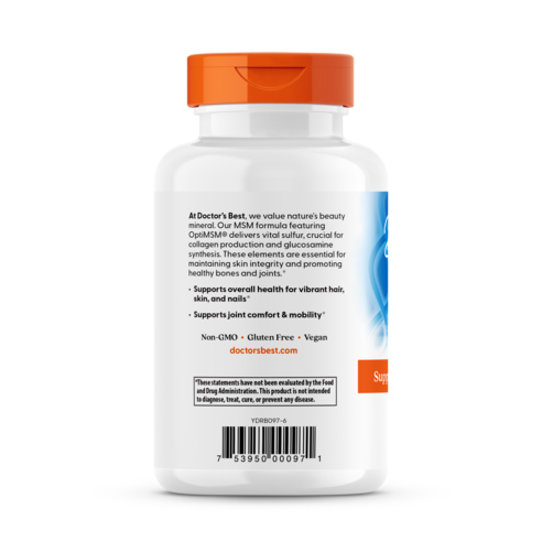 닥터스베스트 MSM 1500mg 리뷰 – MSM의 정체와 꼭 확인할 단어 'OptiMSM'